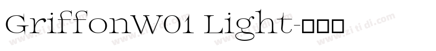 GriffonW01 Light字体转换